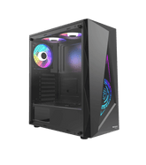 Boost Jaguar RGB ATX Mid-Tower Computer Case with 3 RGB Fans Included